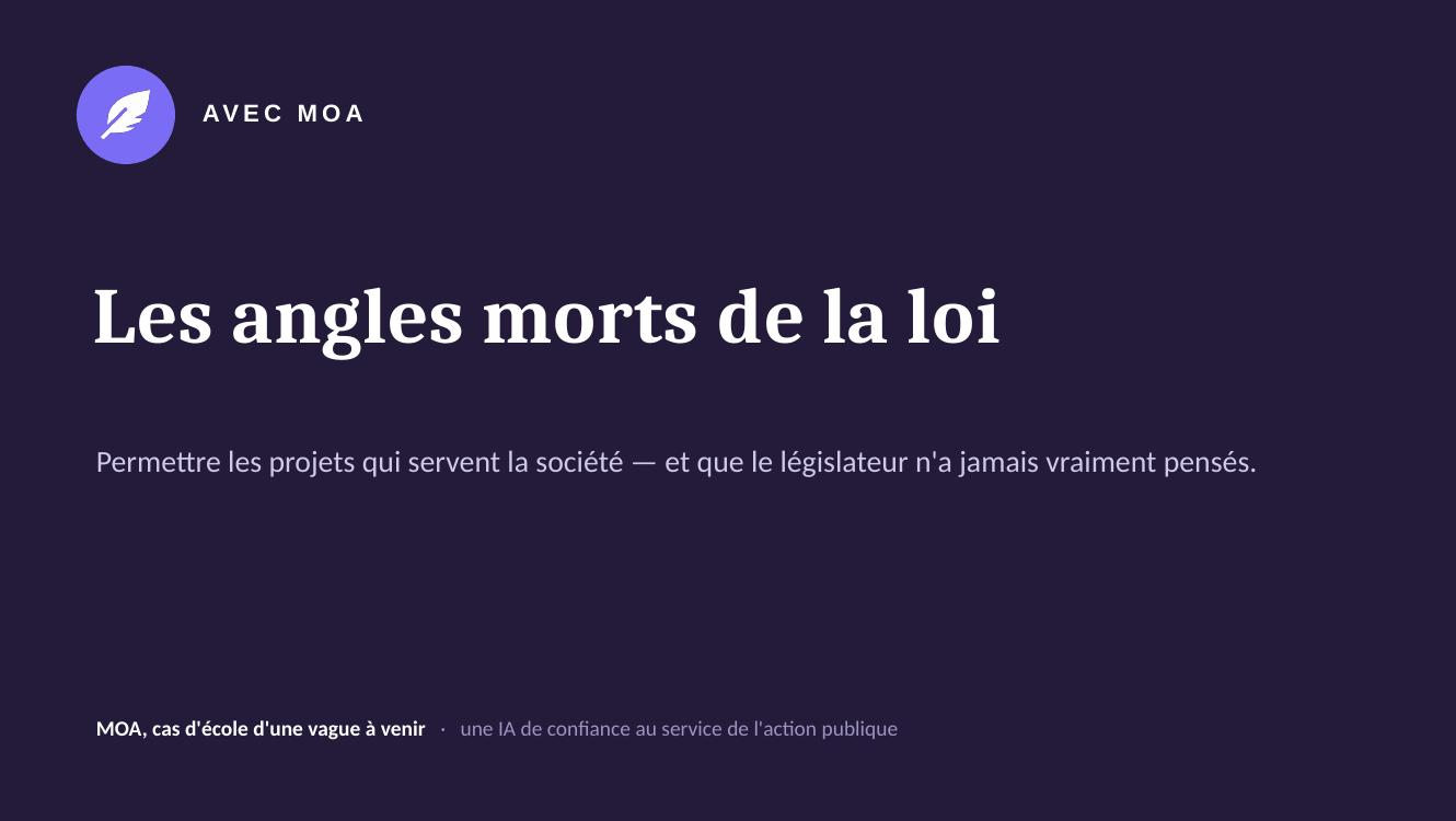 Post-partum : détecter les angles morts de la loi et de son application grâce à une IA de confiance