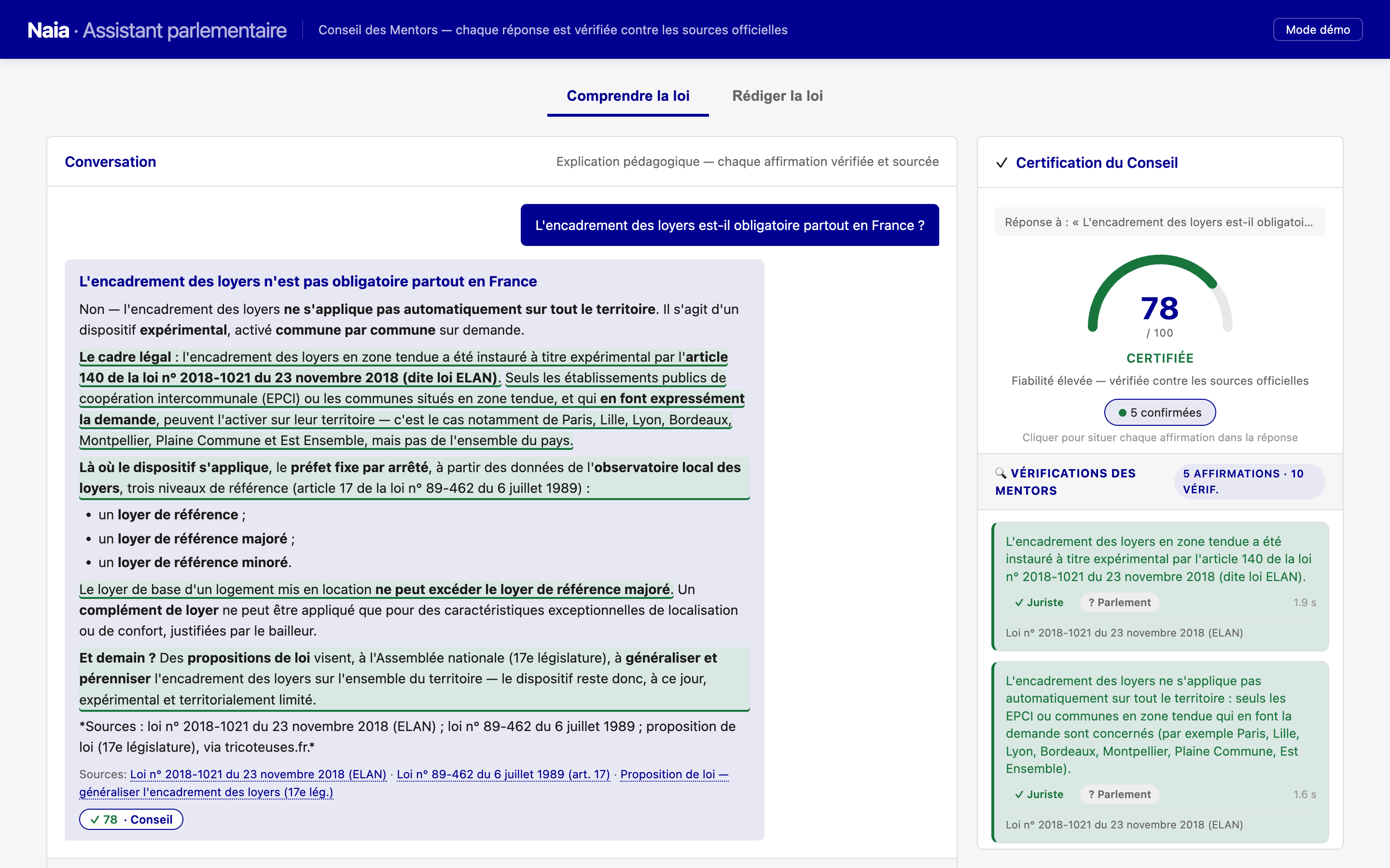 Comprendre la loi — réponse citoyenne certifiée sur les textes officiels