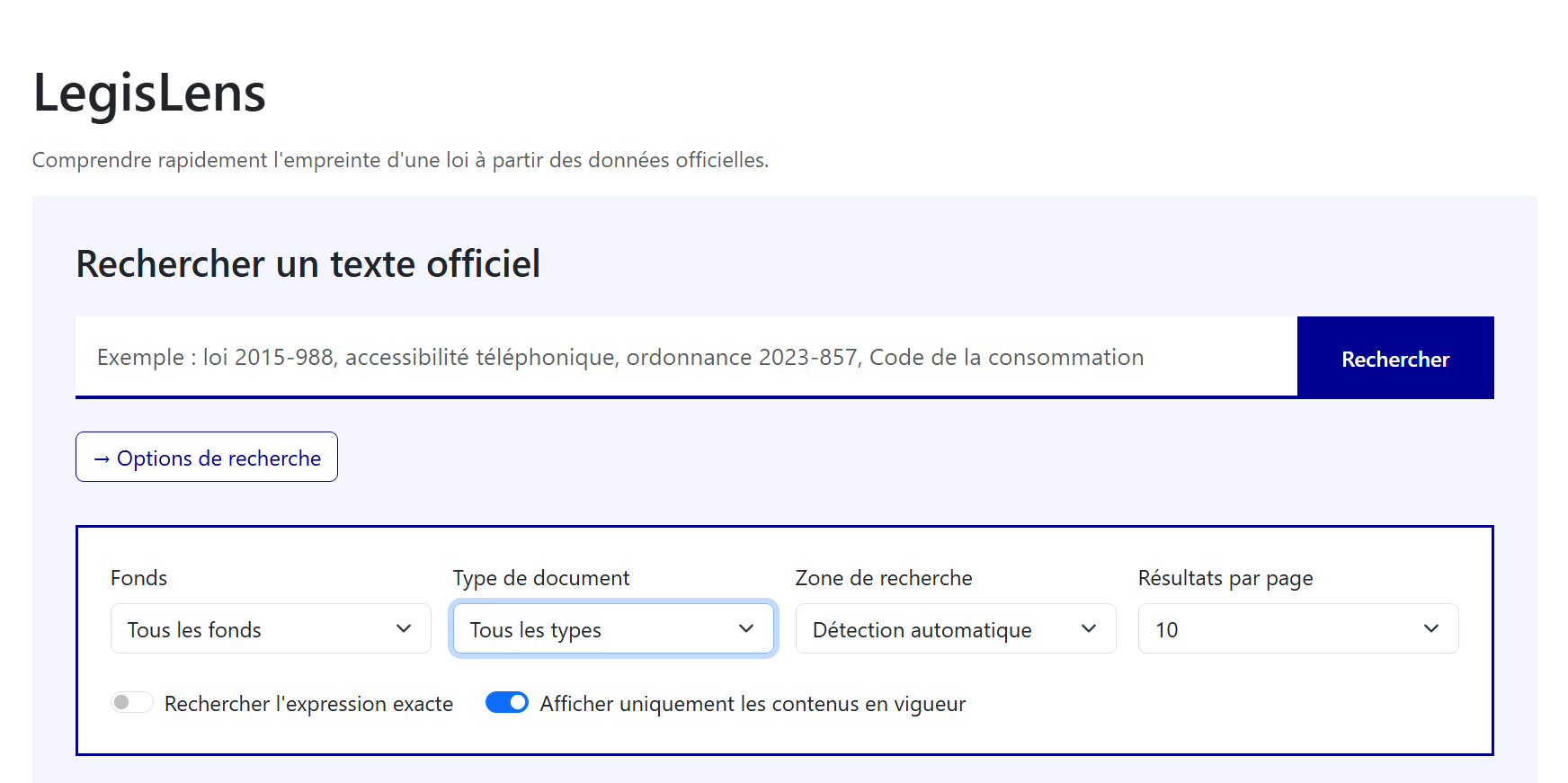 Recherche avancée